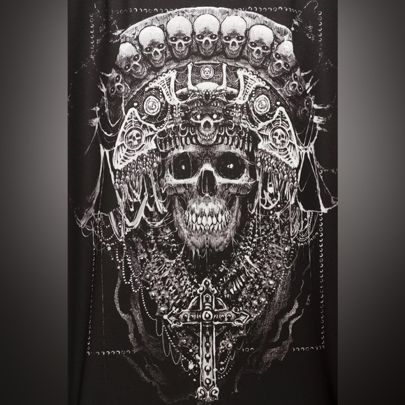 Blackmilk Godmachine Art Skull in Crown LS Oversized BFT Size Medium M NWT - Picture 5 of 16